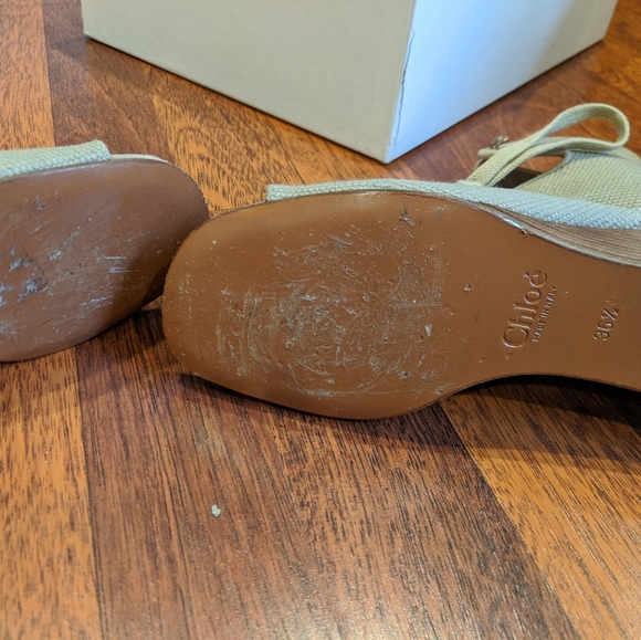 *SOLD* Chloé open wedge sandals - Picture 2 of 7